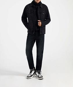 Vestes en jean décontractées d'hiver, coupe-vent, couleur unie, respirantes, de haute qualité, lourdes, personnalisables, tendance, vente en gros - Product Image 2