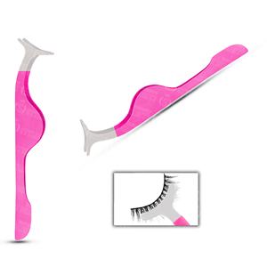 Fournisseur de pinces à épiler en acier inoxydable de haute qualité, pinces à épiler courbées pour volume, outils de précision pour extensions de cils - Product Image 1