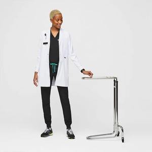 Conception personnalisée en coton unisexe uniforme médical d'infirmière et de médecin d'hôpital blouse de laboratoire blanche - Product Image 2