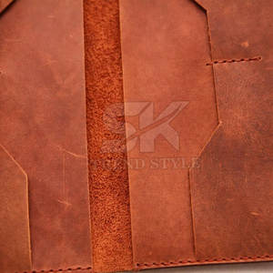 Portefeuille long à rabat en cuir pour homme, populaire, de haute qualité, en cuir véritable, nouveau portefeuille de créateur pour homme - Product Image 5