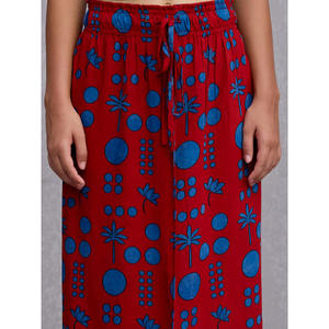 Pantalones Anchos de Cintura Alta Ambika, Estilo Cargo, con Cintura Elástica, Modal Transpirable y Texturizado - Product Image 4