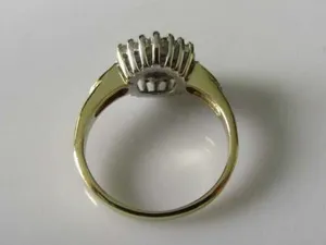 Anillo de Compromiso de Plata 925 con Moissanita Real de 2 Quilates, Corte Redondo, Estilo Vintage para Aniversario de Bodas y Fiestas - Product Image 4