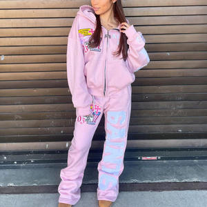 Chándal de calle de gran tamaño personalizado | Venta al por mayor Unisex Hip Hop Sudadera con capucha y Jogger | Proveedor de ropa deportiva de moda - Product Image 3