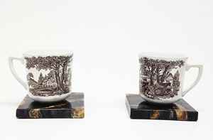 Ensemble de sous-verres de luxe en marbre, grandes dalles flamme, imperméables, pour intérieur - Product Image 6