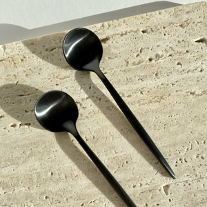 High Quality Luxury Metal <b>Gold</b> & <b>Black</b> Spoon 304 Wedding Restaurant Hotel Home in Bulk Price - Product Image 6