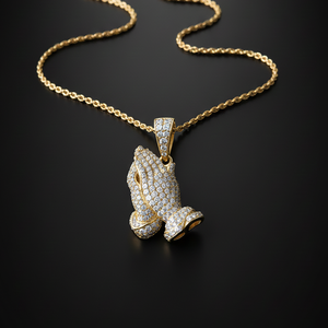 จี้เงินแท้ 925 ประดับโมอิสซาไนต์รูปมืออธิษฐาน คุณภาพ VVS2 ทรงบริลเลียนท์คัต ดีไซน์ทันสมัย เหมาะสำหรับงานปาร์ตี้ ผู้จัดจำหน่ายส่งออก ขายส่ง - Product Image 6