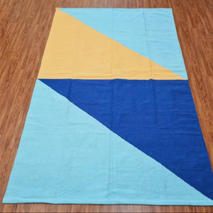 พรมลายสก็อตผ้าฝ้ายทอมือพรมลายแอบสแตรกสำหรับห้องนั่งเล่นห้องนอนห้องรับประทานอาหารห้องครัว - Product Image 1