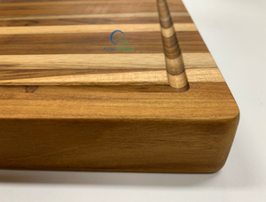 Tabla de Cortar de Madera de Teca Resistente con Ranura Profunda para Jugos para el Hogar y Restaurantes Hecha en Vietnam - Product Image 5
