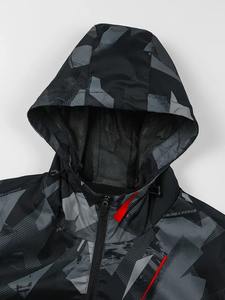 แจ็กเก็ตกันน้ำมีฮู้ดใส่ได้ทั้งชายและหญิงเสื้อกันลมกันน้ำออกแบบโลโก้ได้ตามต้องการ - Product Image 3