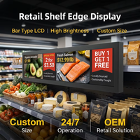 Supermarkt schaprand LCD display netwerk Android voor verse voedsel prijs promotie bewegwijzering lift kiosk huishoudelijke apparaten