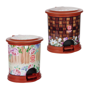 Cubo de basura ovalado grande de alta calidad 8008 con mango conveniente cubo de basura para una fácil portabilidad cubo de basura al aire libre - Product Image 1