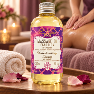 Aceite de Masaje Profesional Emotion 200ml, Aceite Corporal Nutritivo de Deslizamiento Suave para Spa, Salón de Masajes, Hidratante, Suave y Liso - Product Image 1