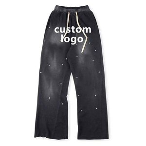 Traje de jogging acampanado Heavwight desgastado personalizable 2025 con Sudadera con capucha y pantalones de chándal - Product Image 2