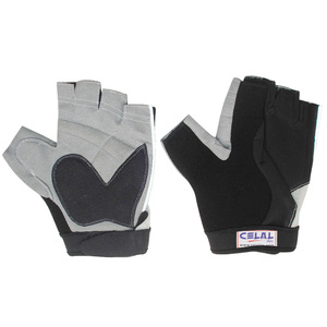 Gants de fitness gris sports ordinaires gants d'haltérophilie pour hommes gants de protection demi-doigt flexibles - Product Image 1