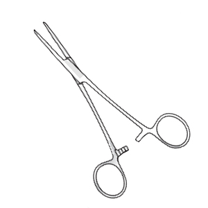 Pinzas para arteria Fraser Kelly, abrazadera quirúrgica hemostática recta curvada de 180mm, instrumento Manual de acero inoxidable de precisión CE - Product Image 1