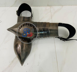 Zapatos medievales góticos de armadura de Caballero de acero, Cosplay de Halloween, armadura vestible, disfraz de caballero Guerrero, zapatos - Product Image 5