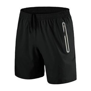 กางเกงขาสั้นไนลอนสีดำระบายอากาศสำหรับผู้ชายเสื้อผ้ากีฬาแบบกำหนดเองสำหรับออกกำลังกายฝึกซ้อมสไตล์ลำลอง - Product Image 5