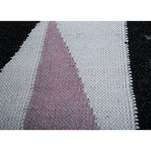 พรมขนสัตว์ขนาดใหญ่ลายเรขาคณิตสีชมพูม่วง รุ่น Alhambra ทอแบบเรียบ สำหรับบ้าน ห้องนั่งเล่น ห้องโถง ห้องนอน-รุ่น Dwrm-7010 - Product Image 3