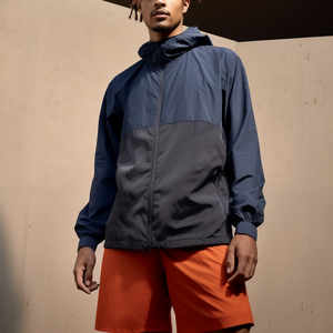 เสื้อกันลมสำหรับผู้ชายชุดแนวสตรีทเสื้อแจ็คเก็ตผ้าไนลอนทรงหลวมดีไซน์โลโก้ตามสั่ง - Product Image 1