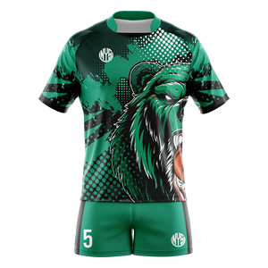 Conjunto de Uniforme de Rugby Sublimado Personalizado, Jersey y Pantalones Cortos con Diseño de Oso, Kit Deportivo - Product Image 1