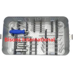 Kit de Placas TPLO Bisons, Placa Tibial para Nivelación de la Plataforma Tibial, Osteotomía, Instrumentos Quirúrgicos Veterinarios, Implantes de Acero Inoxidable 316L, CE - Product Image 3
