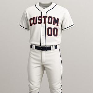 Conjunto de Camiseta y Pantalón de Béisbol Personalizados de Alta Calidad, Último Diseño, Transpirables, Cuello en V, Impresión por Sublimación, MOQ de 20 Conjuntos - Product Image 1