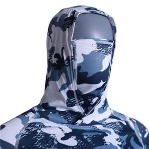 Chemises à manches longues de pêche de haute qualité, UPF 50+, imprimées par sublimation, séchage rapide, respirantes, imperméables, camouflage, masque, sweat à capuche - Product Image 4