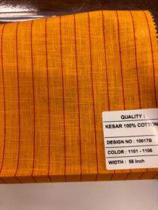 Tela de rayas de lino y algodón Premium de 58 pulgadas de ancho de alta calidad, Material de camisa elegante tejido para niños y niñas - Product Image 4