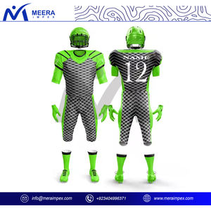 2025 nouveau Design 12 panneaux col rond Football américain uniforme pour hommes haute qualité Sublimation imprimé grande taille Football uniforme - Product Image 3