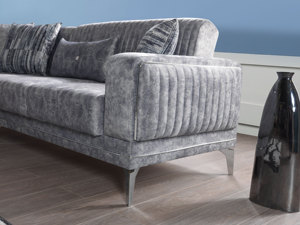 ชุดโซฟาสามที่นั่งทูนา เชสเตอร์ฟิลด์ สไตล์อิตาเลียน โครงไม้แบบโมดูลาร์ ผ้าหุ้มถอดได้ เหมาะสำหรับอพาร์ทเมนต์ โกดังสินค้า และห้องนั่งเล่น - Product Image 6