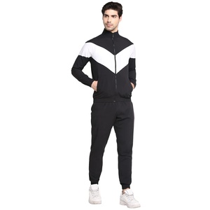 Vente en gros sur mesure survêtements unisexes coupe-vent en polyester survêtements de jogging et d'entraînement pour hommes ensembles logo personnalisé brodé - Product Image 1