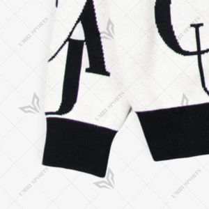 Customized CAU Clark Atlanta 'LOVE JONES' Winter Appliques HBCU Logo V-Neck Knitted <b>Cardigan</b> - Product Image 5