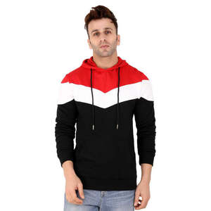 Nuevas sudaderas con capucha de invierno personalizadas, estilo urbano unisex con paneles de colores llamativos, sudaderas de forro polar de corte casual a la moda. - Product Image 1