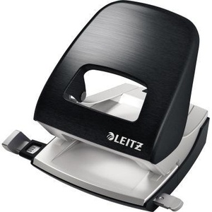 เครื่องเจาะกระดาษ Leitz NeXXt Style 5006 สีดำซาติน ขนาด 8 ซม. สำหรับ 30 แผ่น (80 กรัม/ตร.ม.) พร้อมรางนำ - Product Image 1