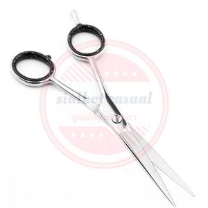 กรรไกรตัดผมสแตนเลสแบบตรงสำหรับร้านตัดผมมืออาชีพ - Product Image 2