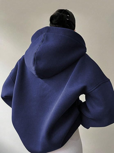 Suéter de Cuello Redondo para Mujer, Talla Grande, Manga Larga, Informal, Ligero, Transpirable, Diseño Sólido para Invierno - Product Image 2