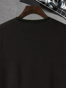 เสื้อยืดสำหรับผู้ชายแบบแห้งเร็วเสื้อยืดสีขาวสำหรับผู้ชายเสื้อผ้าแบบหลวม - Product Image 5