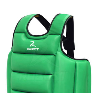 Protector de Pecho de Cuero, Ligero, Fácil de Usar, Transpirable, Ecológico, Ajuste Cómodo con Diseño Simple para Boxeo y Lucha - Product Image 2