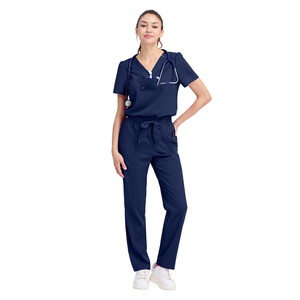 Vêtements décontractés à manches courtes pour pharmacie, uniforme de médecin, d'hôpital, d'allaitement, ensemble de gommage médical décontracté pour femmes - Product Image 5