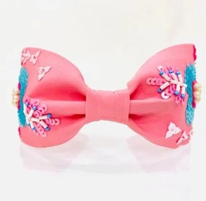 Handmade Pink Beaded Floral <b>Headband</b> with Sequin Pearl Women's Fashion Accessory for Party Custom Wholesale Supply - Product Image 2