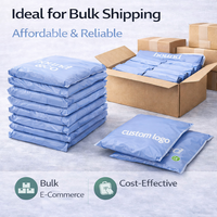 Emballage pour marques de vêtements, pochettes poly personnalisées pour vêtements, emballage écologique et imperméable avec options de personnalisation de la marque