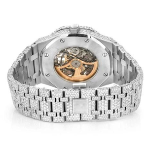 Reloj Analógico de Acero Inoxidable con Moissanita Helada de Moda, Diamantes Transparentes, para Hombre, la Mejor Calidad, Precio al por Mayor, Joyería, Regalo de Aniversario - Product Image 5