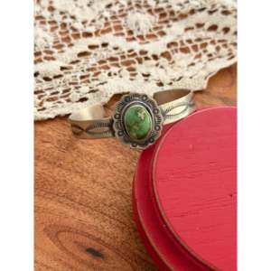 Danny Henio Sonoran Gold Turquoise & Sterling <b>Silver</b> Fashion <b>Cuff</b> <b>Bracelet</b> - Product Image 1