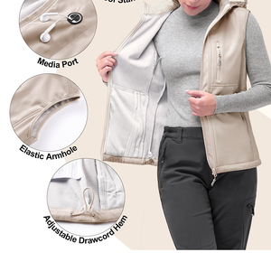 Haute qualité nouvelle saison femmes course gilet vêtements d'extérieur léger coupe-vent polaire doublé Softshell gilet tactique - Product Image 3