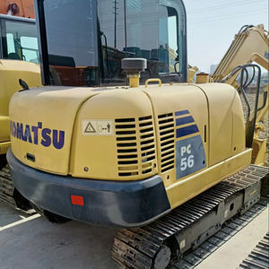 Excavadora hidráulica compacta Komatsu PC56, cabina fácil de usar con motor robusto y bomba versátil para espacios reducidos - Product Image 1