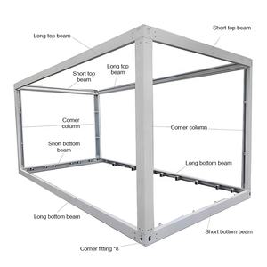 迅速な組み立て可能鉄骨構造コンテナハウスファームオフィス農村ワークスペースフラットパックホーム - Product Image 3