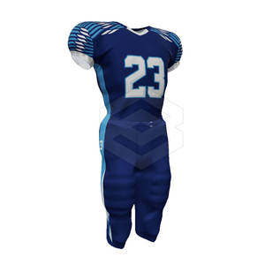 Uniforme de football américain de conception personnalisée de meilleure qualité à manches courtes 100% polyester vêtements d'entraînement respirants à séchage rapide - Product Image 1