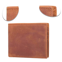 Cartera Larga de Poliéster para Hombre, de Alta Calidad, Más Vendida, 100% Cuero Genuino, Delgada, con Bloqueo RFID, Multifuncional, con Cierre Abierto, Estilo Indio
