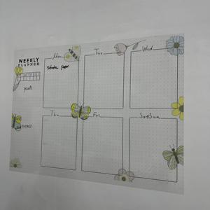 Mô hình <span class=keywords><strong>2025</strong></span>-8684111292404 bền khô-Xóa kế hoạch hàng tuần tổ chức tĩnh điện giữ bảng trắng có thể gập lại - Product Image 5