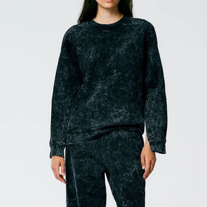 New Fashion Casual <b>Long</b> Sleeve Acid Wash <b>Sweatshirt</b> For <b>Ladies</b> Latest Style Winter Warm Casual Wear Women <b>Sweatshirts</b> - Product Image 6